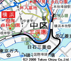 神奈川臨海鉄道本牧線地図